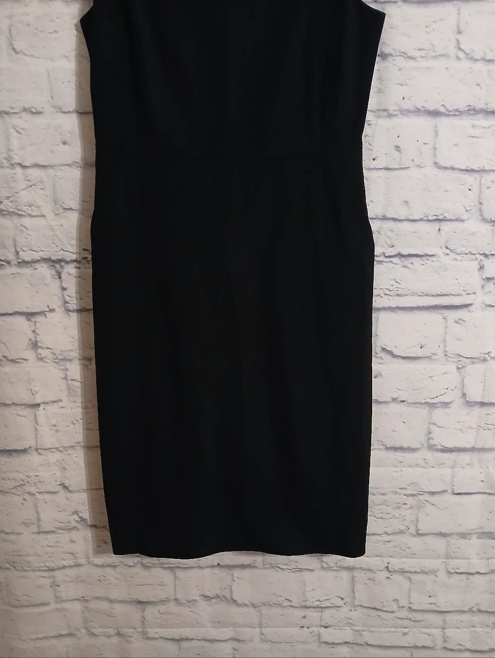 J. Crew Black Sheath Midi Dress